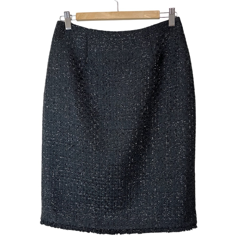 NWT Calvin Klein Sparkle Black Pencil Skirt